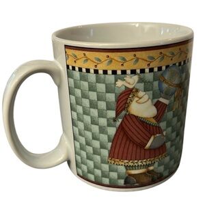 Debbie Mumm Santa Mug Joy to the world 2000 sakura Christmas mug collectible